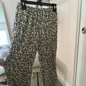 Cheetah print lounge pants
